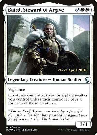 Baird, Steward of Argive (Promos: Prerelease Cards) Light Play Foil