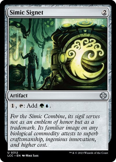 Simic Signet (Commander: The Lost Caverns of Ixalan) Light Play