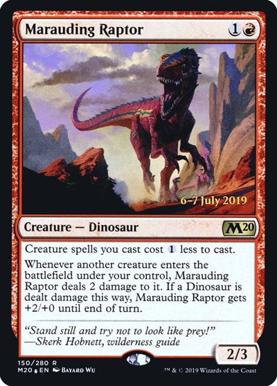 Marauding Raptor (Promos: Prerelease Cards) Medium Play Foil