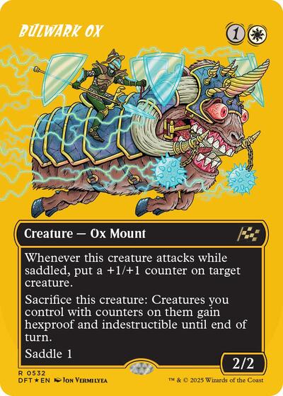 Bulwark Ox (Borderless) (First-Place Foil) (Aetherdrift) Near Mint Foil