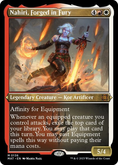Nahiri, Forged in Fury (Foil Etched) (March of the Machine: The Aftermath) Near Mint Foil
