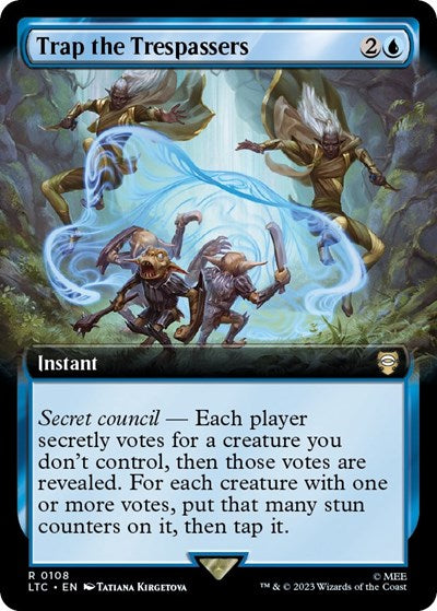 Trap the Trespassers (Extended Art) (Commander: The Lord of the Rings: Tales of Middle-earth) Light Play