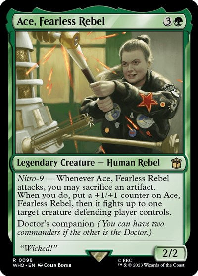 Ace, Fearless Rebel (Universes Beyond: Doctor Who) Near Mint Foil