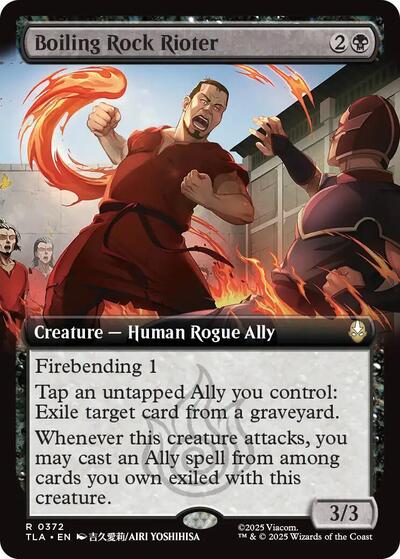 Boiling Rock Rioter (Extended Art) (Avatar: The Last Airbender) Light Play