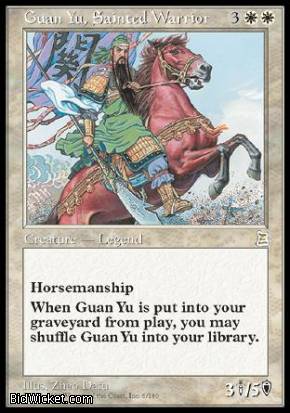 Guan Yu, Sainted Warrior (Portal Three Kingdoms) Near Mint