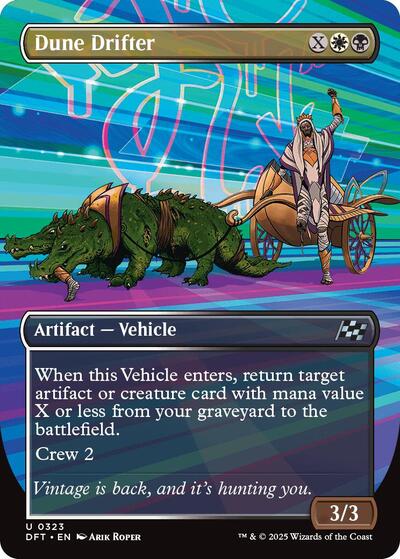 Dune Drifter (Borderless) (Aetherdrift) Light Play Foil