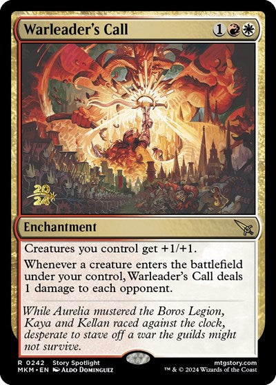 Warleader's Call (Promos: Prerelease Cards) Light Play Foil