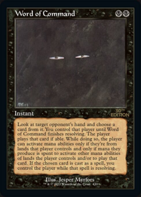 Word of Command (Retro Frame) (30th Anniversary Edition) Near Mint