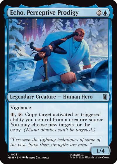 Echo, Perceptive Prodigy (Marvel Super Heroes) Near Mint Foil