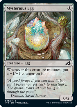 Mysterious Egg (Ikoria: Lair of Behemoths) Medium Play Foil