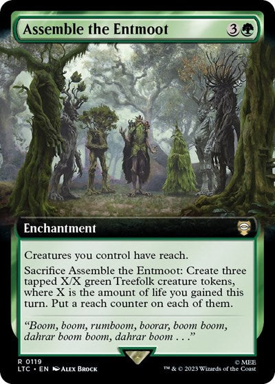 Assemble the Entmoot (Extended Art) (Commander: The Lord of the Rings: Tales of Middle-earth) Light Play