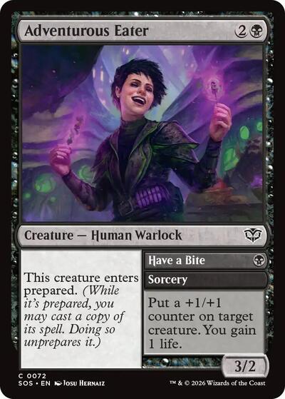 Adventurous Eater (Secrets of Strixhaven) Light Play Foil