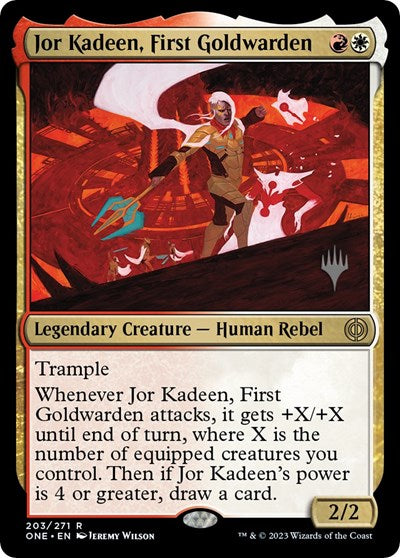 Jor Kadeen, First Goldwarden (Promo Pack: Phyrexia: All Will Be One) Near Mint