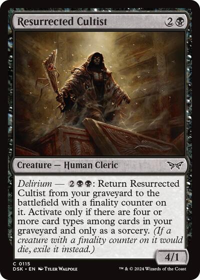 Resurrected Cultist (Duskmourn: House of Horror) Near Mint