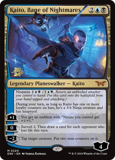 Kaito, Bane of Nightmares (Promos: Prerelease Cards) Light Play Foil