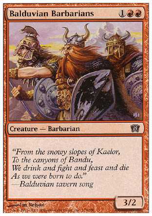 Balduvian Barbarians (8th Edition) Light Play