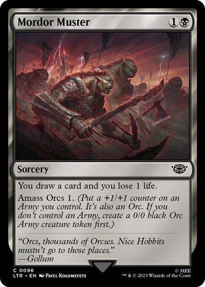 Mordor Muster (Universes Beyond: The Lord of the Rings: Tales of Middle-earth) Near Mint Foil