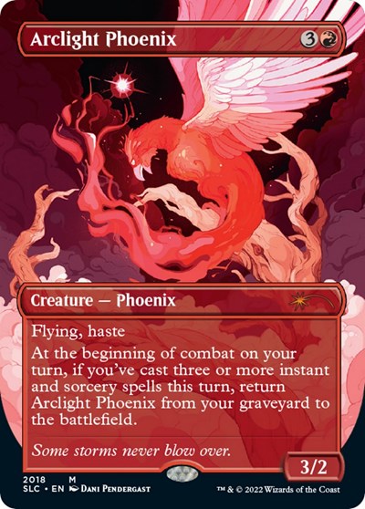 Arclight Phoenix (Borderless) (Secret Lair: 30th Anniversary Countdown Kit) Light Play