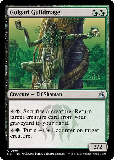 Golgari Guildmage (Ravnica Remastered) Light Play Foil