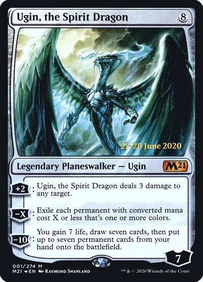 Ugin, the Spirit Dragon (Promos: Prerelease Cards) Light Play Foil