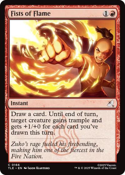 Fists of Flame (Avatar: The Last Airbender: Eternal-Legal) Light Play Foil
