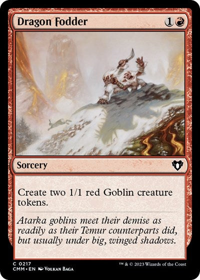 Dragon Fodder (Commander Masters) Near Mint Foil