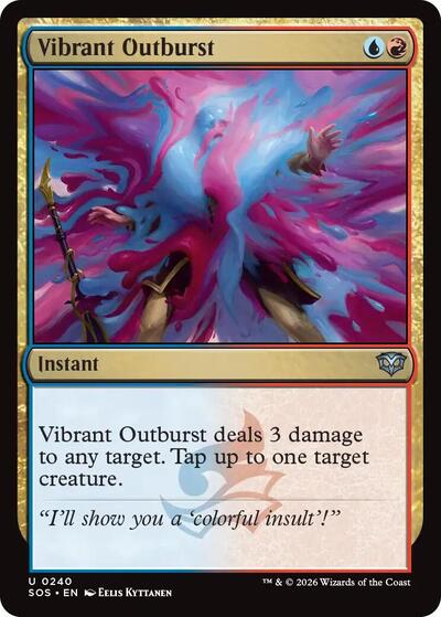 Vibrant Outburst (Secrets of Strixhaven) Near Mint Foil