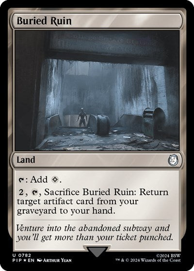Buried Ruin (Surge Foil) (Universes Beyond: Fallout) Medium Play Foil