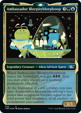 Ambassador Blorpityblorpboop (Showcase) (Galaxy Foil) (Unfinity) Near Mint Foil