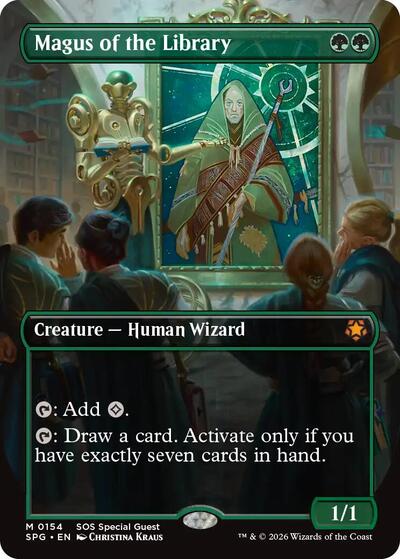 Magus of the Library (Borderless) (Special Guests) Near Mint