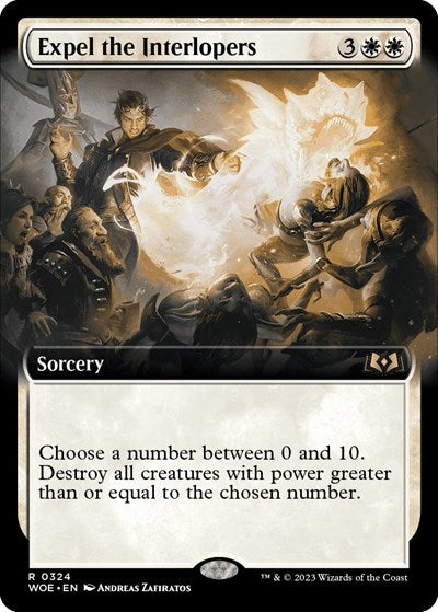 Expel the Interlopers (Extended Art) (Wilds of Eldraine) Light Play Foil
