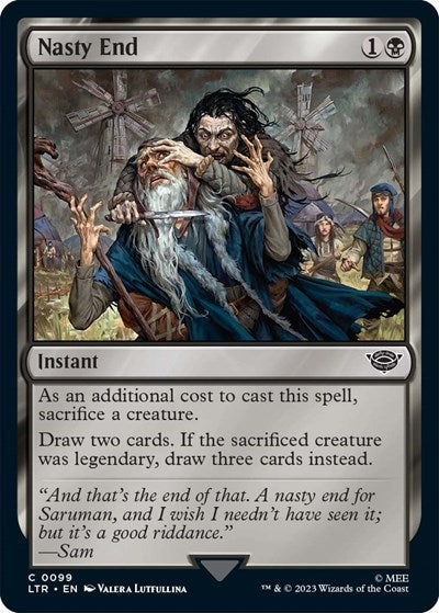 Nasty End (Universes Beyond: The Lord of the Rings: Tales of Middle-earth) Medium Play Foil