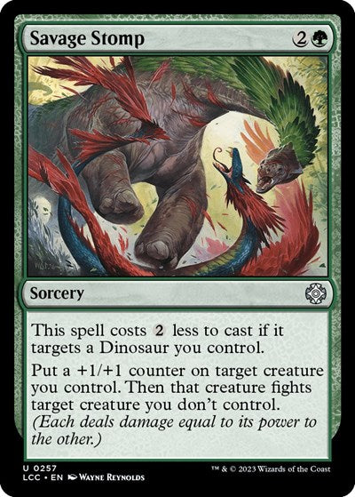Savage Stomp (Commander: The Lost Caverns of Ixalan) Medium Play