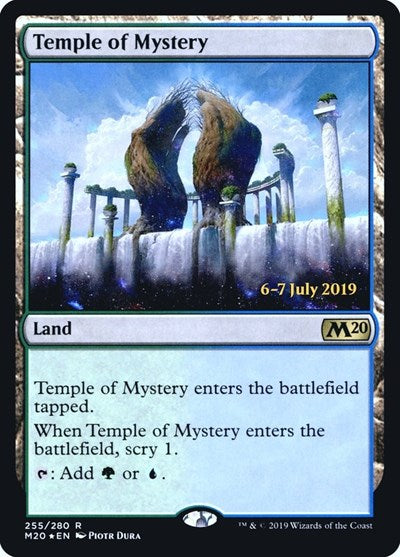 Temple of Mystery (M20) (Promos: Prerelease Cards) Light Play Foil