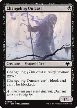 Changeling Outcast (Modern Horizons) Damaged / Poor Foil