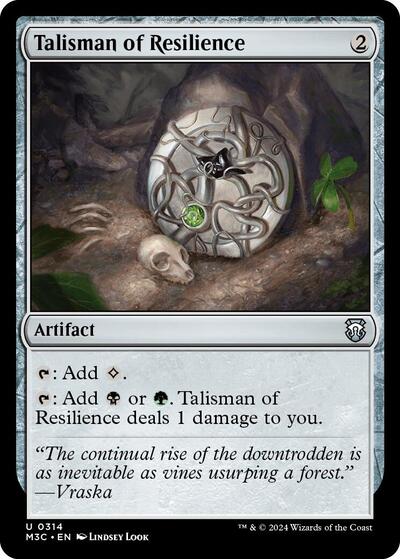Talisman of Resilience (Ripple Foil) (Commander: Modern Horizons 3) Near Mint Foil