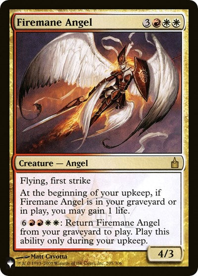 Firemane Angel (The List) Light Play