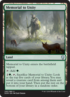 Memorial to Unity (Dominaria) Near Mint Foil