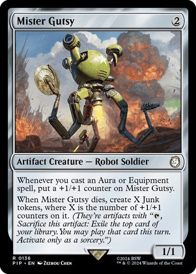 Mister Gutsy (Universes Beyond: Fallout) Light Play Foil