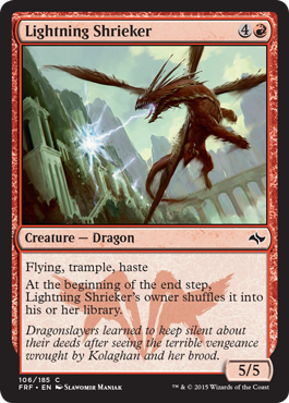 Lightning Shrieker (Fate Reforged) Light Play