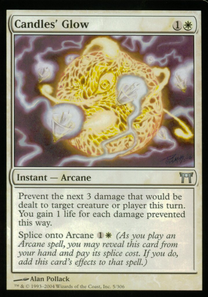 Candles' Glow (Champions of Kamigawa) Medium Play