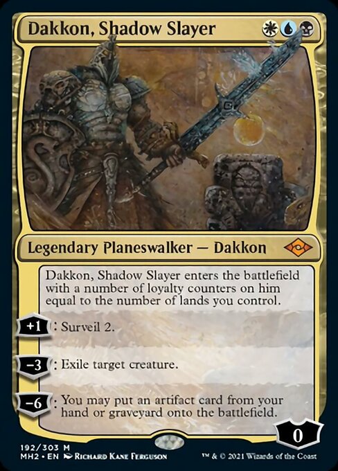 Dakkon, Shadow Slayer (Modern Horizons 2) Medium Play