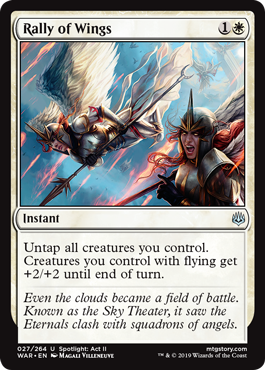 Rally of Wings (War of the Spark) Light Play Foil