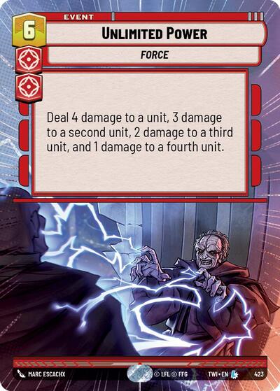 Unlimited Power (Hyperspace) (Twilight of the Republic) Near Mint