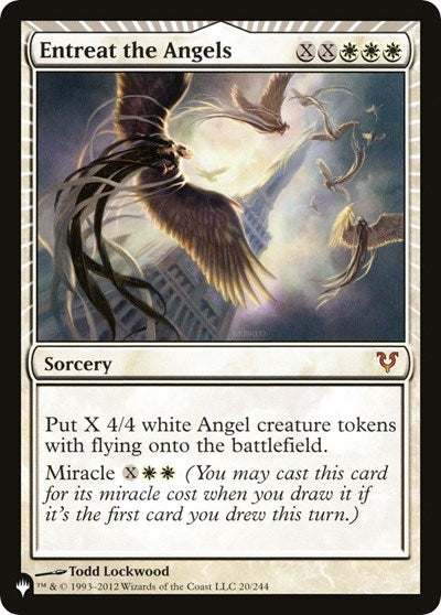 Entreat the Angels (AVR) (The List) Medium Play Foil