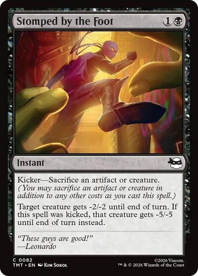 Stomped by the Foot (Teenage Mutant Ninja Turtles) Medium Play Foil