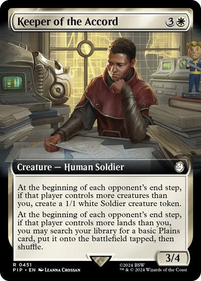 Keeper of the Accord (Extended Art) (Universes Beyond: Fallout) Near Mint