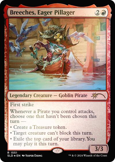 Breeches, Eager Pillager (Rainbow Foil) (Secret Lair) Near Mint Foil