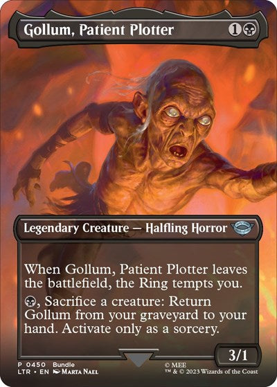 Gollum, Patient Plotter (Borderless) (Universes Beyond: The Lord of the Rings: Tales of Middle-earth) Near Mint Foil