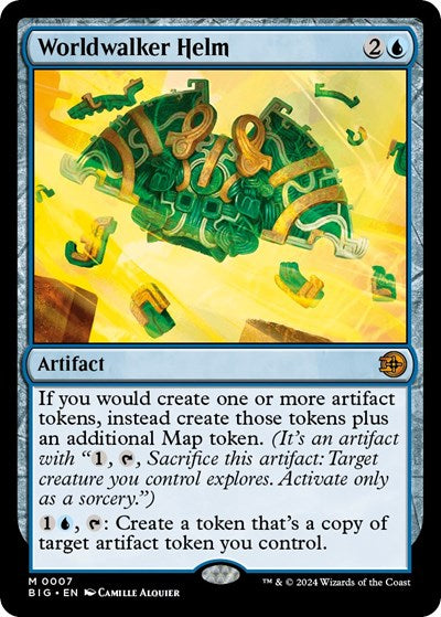 Worldwalker Helm (Outlaws of Thunder Junction: The Big Score) Light Play Foil